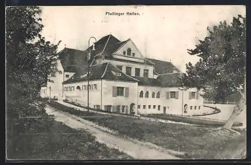 AK Pfullingen, Blick auf die Pfullinger Hallen