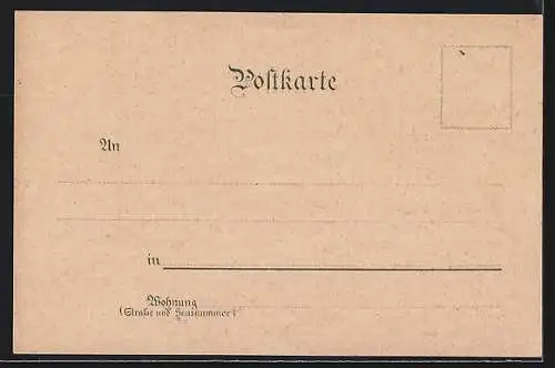 Lithographie Calw, Ortsansicht mit Talblick, Kirche und Georgenäum