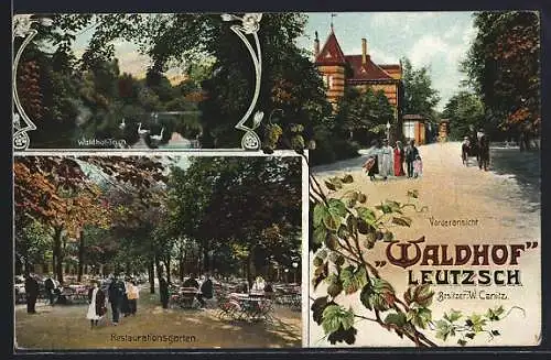 AK Leipzig-Leutzsch, Restaurant Waldhof