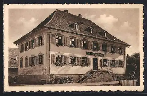 AK Dogern a. Rhein, Gasthaus zum Hirschen, Bes. Johann Albiez
