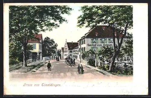 AK Eimeldingen, Gasthof zum Ochsen