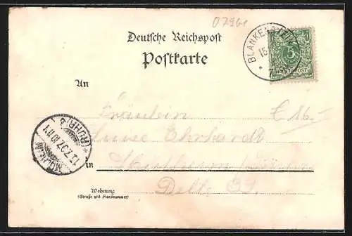 Lithographie Blankenstein / Ruhr, Ansicht des Hotel Petring