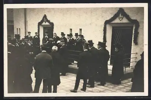Foto-AK Ottenbronn, Einweihung der Kirche 1927