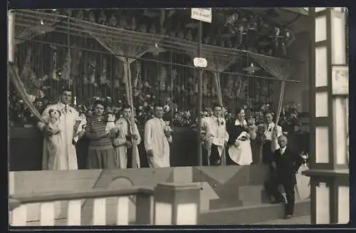 AK Wien, Gewerbefestzug 1929, Schiessstand mit Angestellten und Plüschtieren