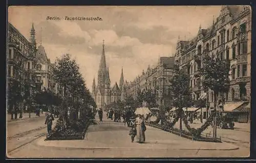 AK Berlin-Charlottenburg, Partie in der Tauentzienstrasse
