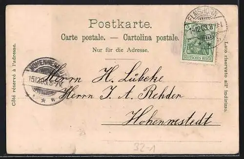 Künstler-AK Eleganter Herr auf Reisen