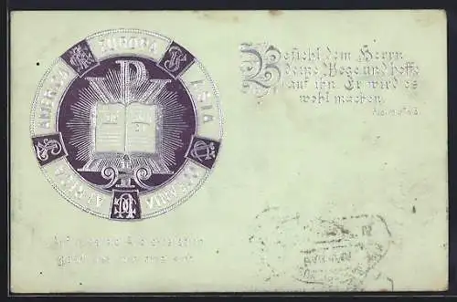 AK Psalm 37, Befiehl dem Herrn deine Wege..., Sinnspruch