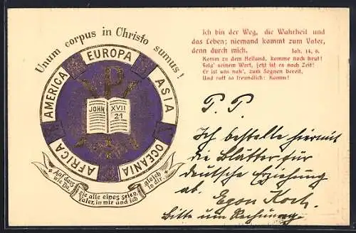 AK Johannes 14, 6, Ich bin der Weg..., Sinnspruch