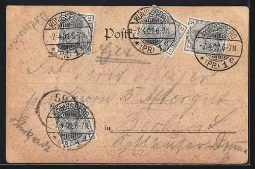 AK Telegramm mit Aufforderung zum Schreiben