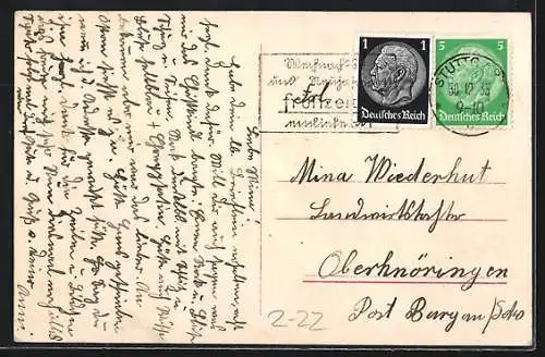 AK Telegramm mit Neujahrsglückwünschen