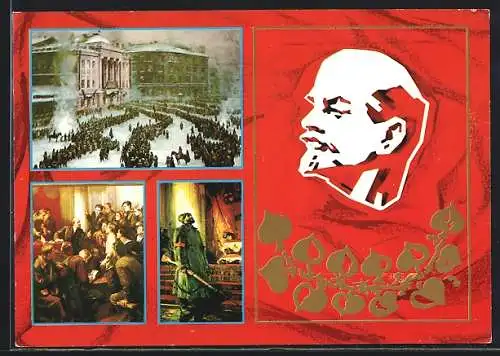 AK Lenin, Szenen aus der Oktoberrevolution