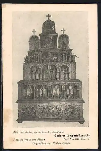 AK Goslarer 12-Apostelkunstuhr