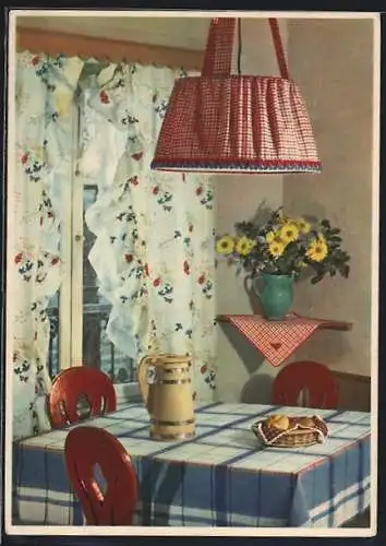 AK Indanthren, Vorhänge, Decken, Kissen, Dekorationen aus Baumwolle...