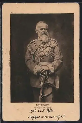 AK Prinzregent Luitpold von Bayern in Uniform