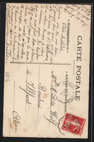 AK Kinder mit einem Telefon