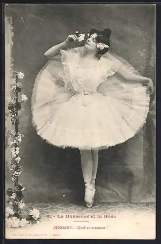 AK La Danseuse et la Rose