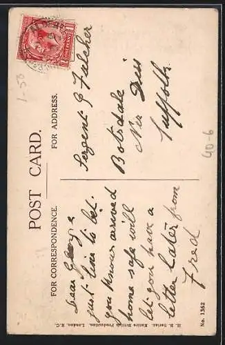 AK Dicker Mann beim Spaziergang, Übergewicht