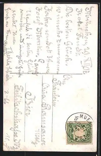 AK Variété-Komikerin Loise Wantthaler im Kostüm