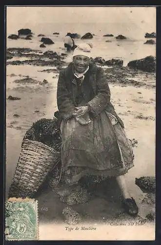 AK Type de Mouliere, Muschelfischerin