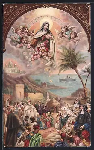 AK Die Schutzpatronin St. Theresia wacht über die Mission