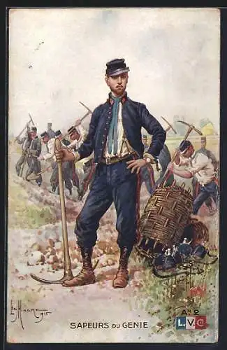 AK Armée francaise, Sapeurs du Génie