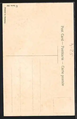 AK Dame mit Anker, Allegorie auf die Hoffnung