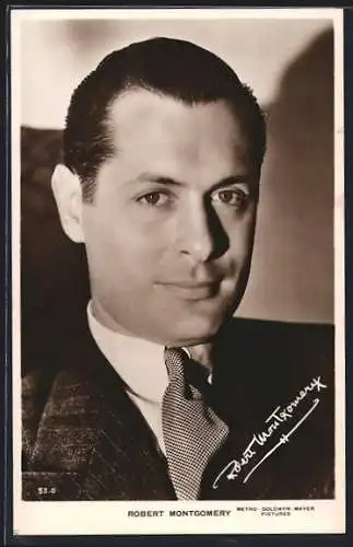 AK Robert Montgomery, Portrait