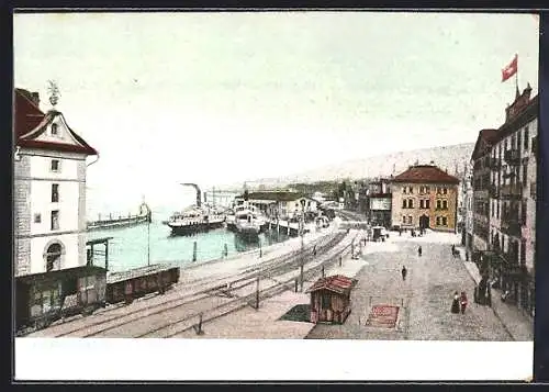 AK Rorschach, Blick auf den Hafen