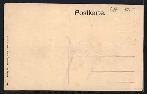 AK Horn, Partie an der Rheinsbergerstrasse