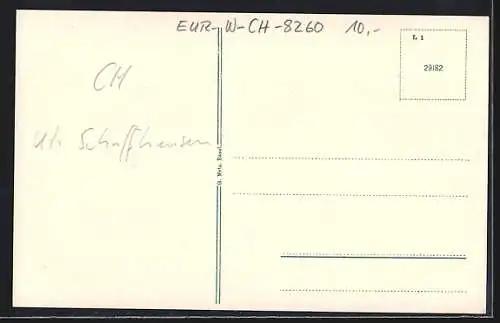 AK Stein a. Rhein, Fassaden alter Häuser