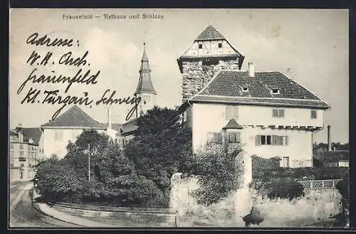 AK Frauenfeld, Rathaus und Schloss