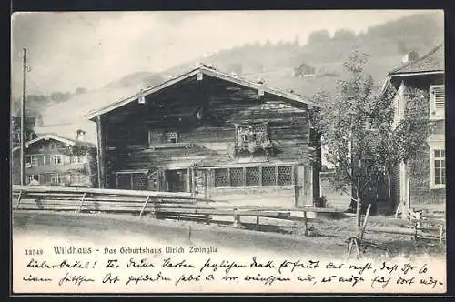 AK Wildhaus, Das Geburtshaus Ulrich Zwinglis