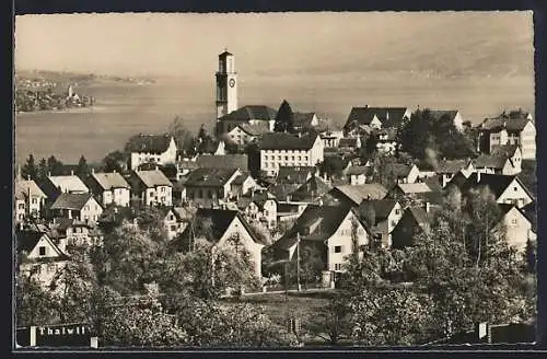 AK Thalwil, Ortsansicht gegen den See