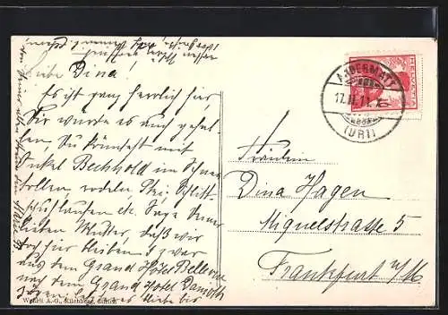 AK Andermatt, Die Kirche im Winter