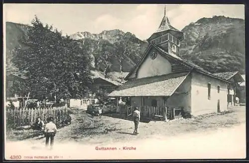 AK Guttannen, Partie an der Kirche