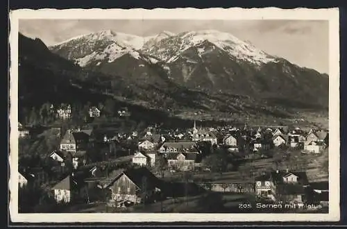 AK Sarnen, Totalansicht mit Pilatus