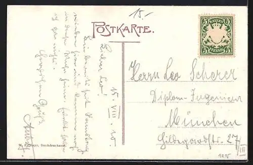 AK Miesbach, Teilansicht von Blumenweide