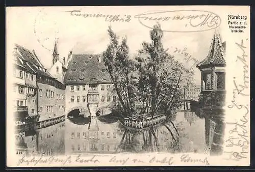 AK Nürnberg, Partie an der Museumsbrücke