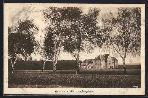 AK Walsrode, 58er Erholungsheim mit Feldern