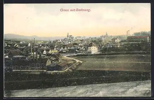 AK Backnang, Blick zum Ort