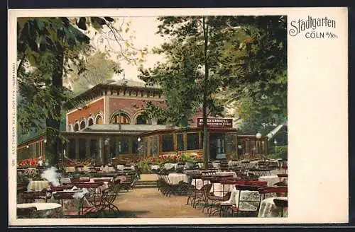 AK Köln-Neustadt, Restaurant im Stadtgarten