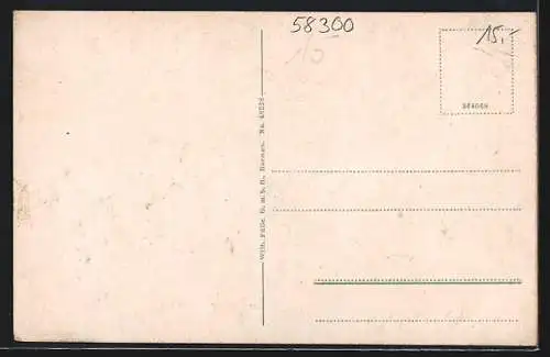AK Volmarstein i. W., Krüppelanstalten, Johanna-Helenenheim, Frauenheim, Verwaltungsgebäude, Hof Grünewald