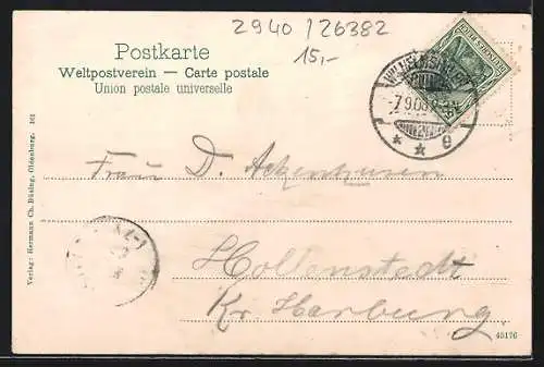 AK Wilhelmshaven, Seemanns-Haus mit Strasse, Matrosen