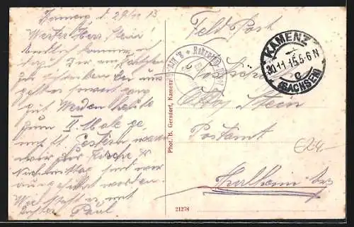 AK Kamenz i. Sa., Kaserne des 13. Inf.-Rgts. Nr. 178, III. Bataillon mit Wirtschaftsgebäude