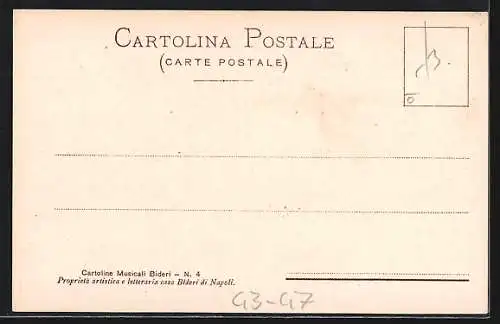 AK Neapel, Junge Dame an einer Ballustrade, Noten und Text zu Costantina - Canzona di Capri v. G. B. De Curtis