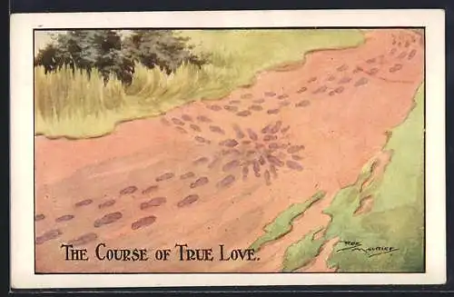 Künstler-AK Maurice: The Course of True Love