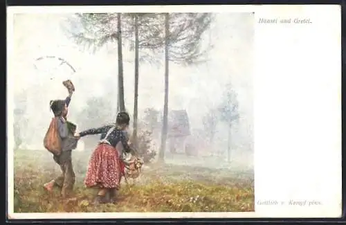 Künstler-AK Brüder Kohn (B.K.W.I) Nr.: 1422, Gottlieb von Kempf, Jean et Marguerite