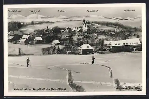 AK Heimenkirch /Bay. Allgäu, Ort mit Nagelfluhkette