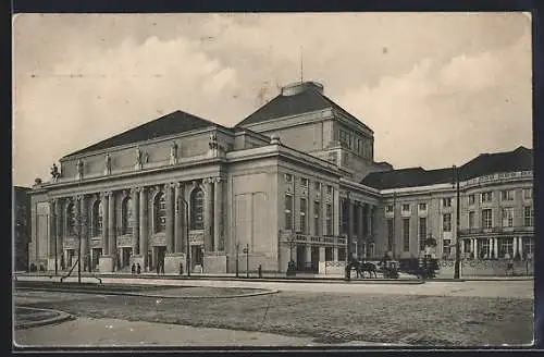 AK Berlin-Charlottenburg, Partie am Deutschen Opernhaus