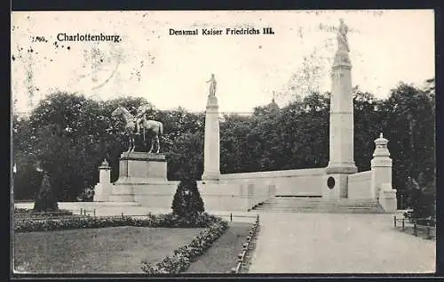AK Berlin-Charlottenburg, Denkmal Kaiser Friedrichs III.